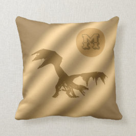 Dragon Guld Luxury Monogram Kudde