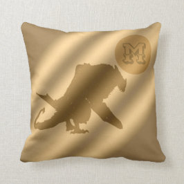 Dragon Guld Luxury Monogram Kudde