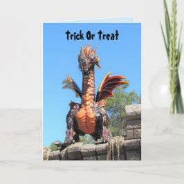 Dragon Halloween-kort Helgkort