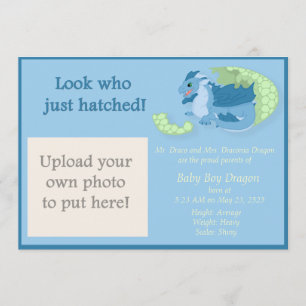 Dragon Hatchling Birth Notice cement Meddelande
