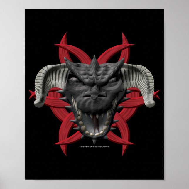 Dragon Head - Black Poster (Framsidan)