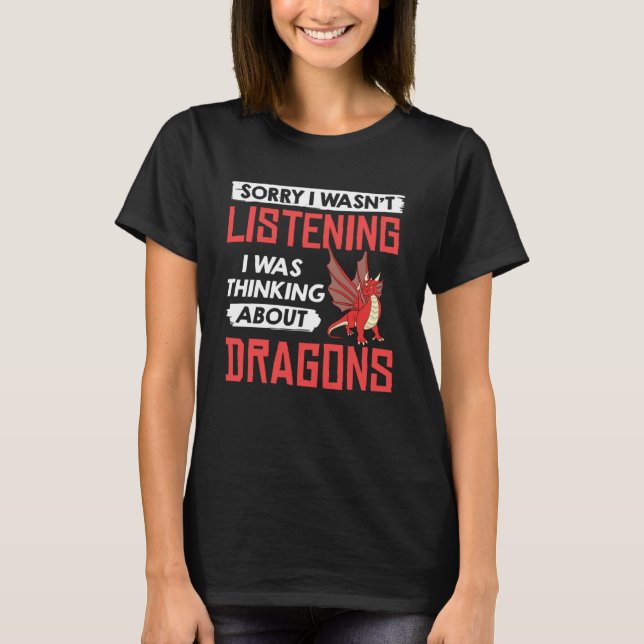Dragon Head Cute Fantasy Creatasy 3 T Shirt (Framsida)