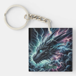 Dragon Head in a Thunderstorm with Lightning