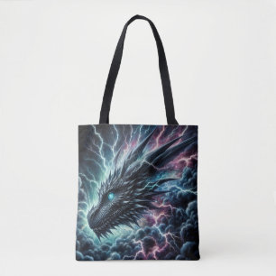 Dragon Head in a Thunderstorm with Lightning Tygkasse