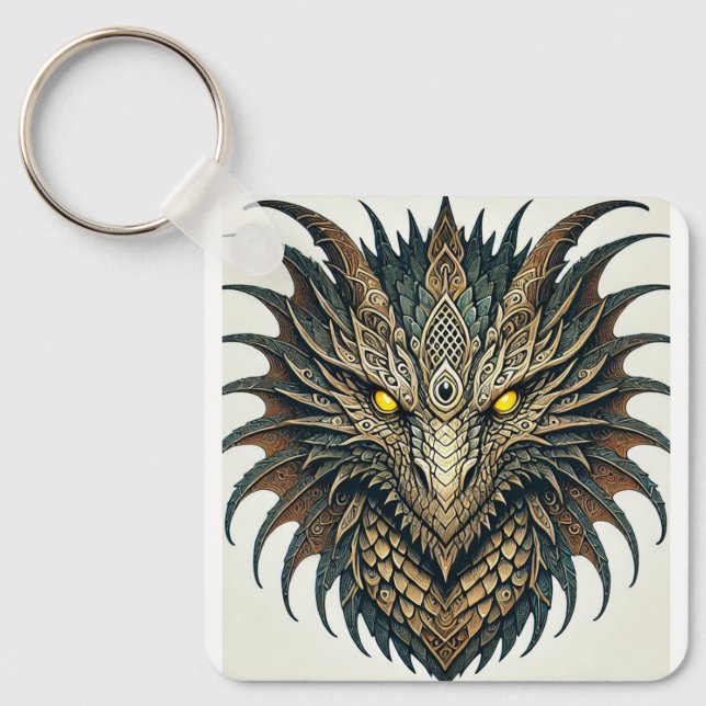 Dragon Head Nyckelring (Framsida)