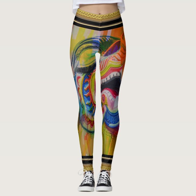 Dragon Head Women's Leggings (Framsida)