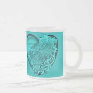Dragon Heart Frostad Glasmugg