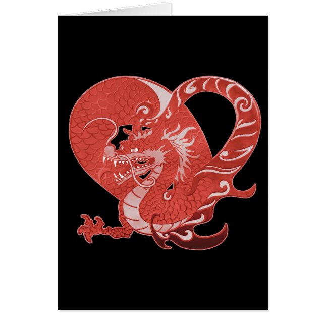 Dragon Heart Hälsningskort (Framsidan)