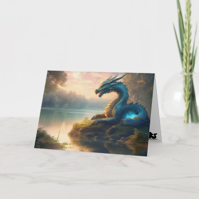 Dragon Heart Helgdag Card Helgkort (Framsida)