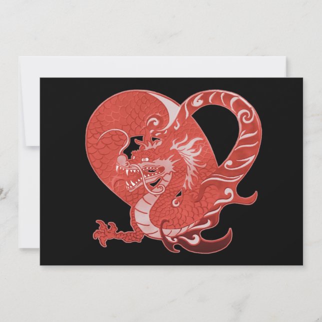 Dragon Heart-inbjudan Inbjudningar (Framsida)