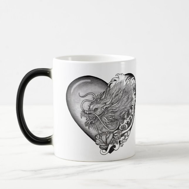 Dragon Heart Magisk Mugg (Vänster)