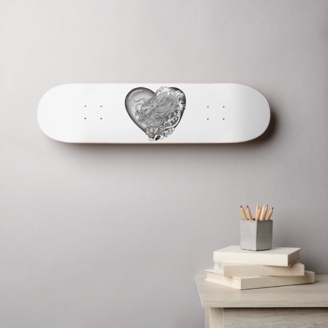 Dragon Heart Mini Skateboard Bräda 18,5 Cm (Väggkonst (Horz))