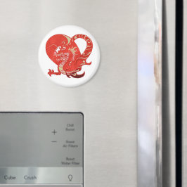 Dragon Heart Valentine Magnet