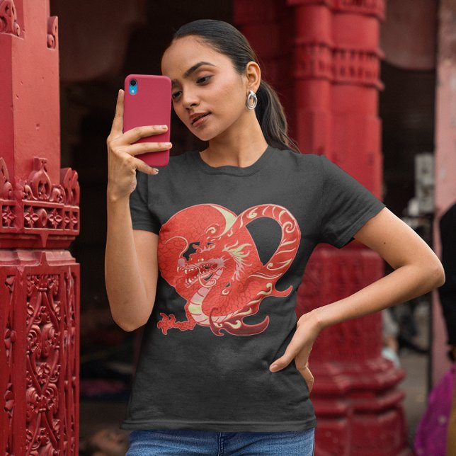 Dragon Heart Valentine Tee (Zazzle Dragon Heart Valentine T-Shirt womens cover)