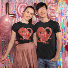 Dragon Heart Valentine Unisex T Shirt