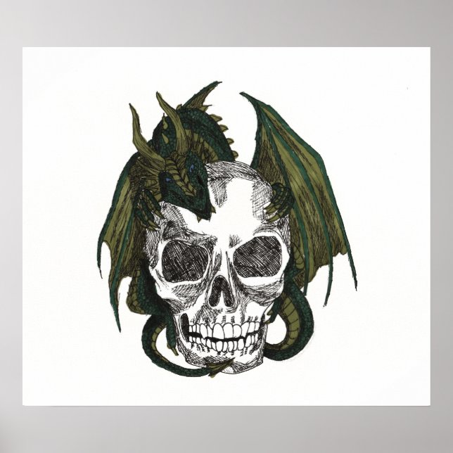 Dragon Holdingskalle Poster (Framsidan)