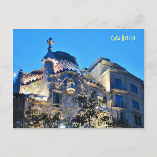 "Dragon House" i Barcelona Postcard Vykort