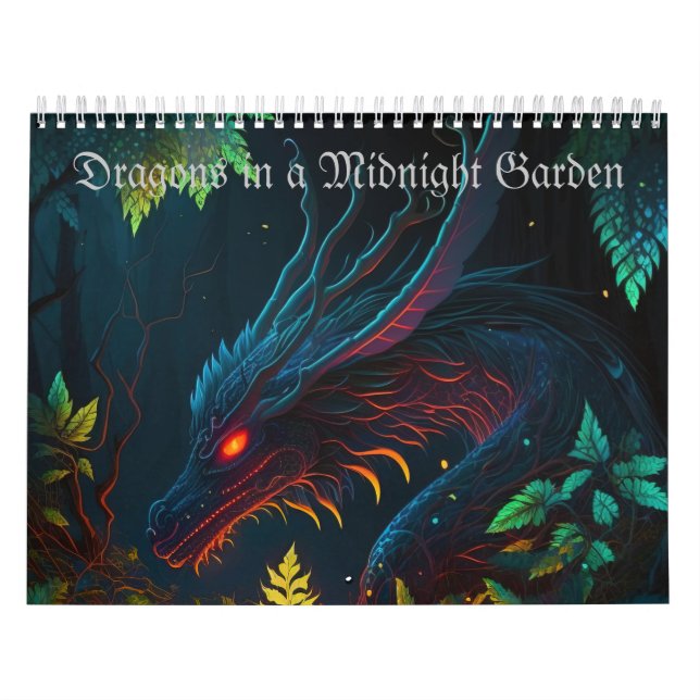 Dragon i en dagstidning i Garden Calendar Kalender (Omslag)