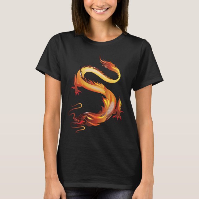 Dragon I Fire Dragon I Children Dragon Fantasy Uni T Shirt (Framsida)