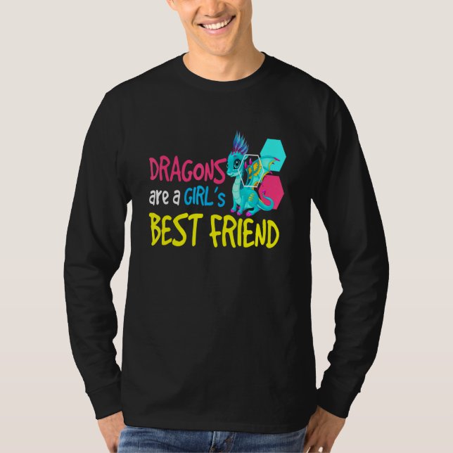 Dragon I Girls Best Friend I Kids Dragon Fantasy G T Shirt (Framsida)