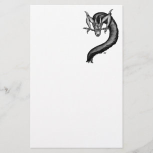 Dragon i Tattoo Stil Brevpapper
