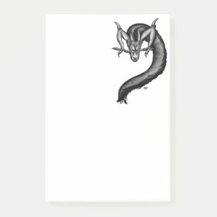 Dragon i Tattoo Stil Post-it Block