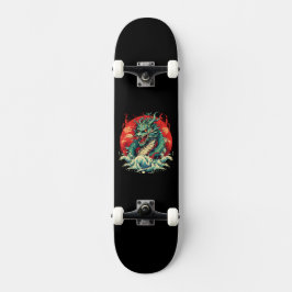 Dragon i Vågar Mini Skateboard Bräda 18,5 Cm
