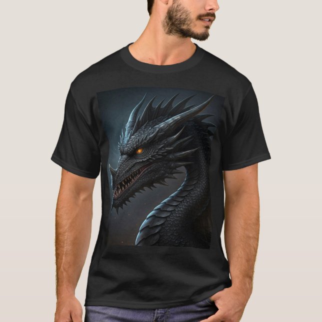 Dragon in 4k Quality T Shirt (Framsida)