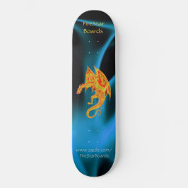 Dragon in Blue Flames Skateboard Bräda 21,5 Cm