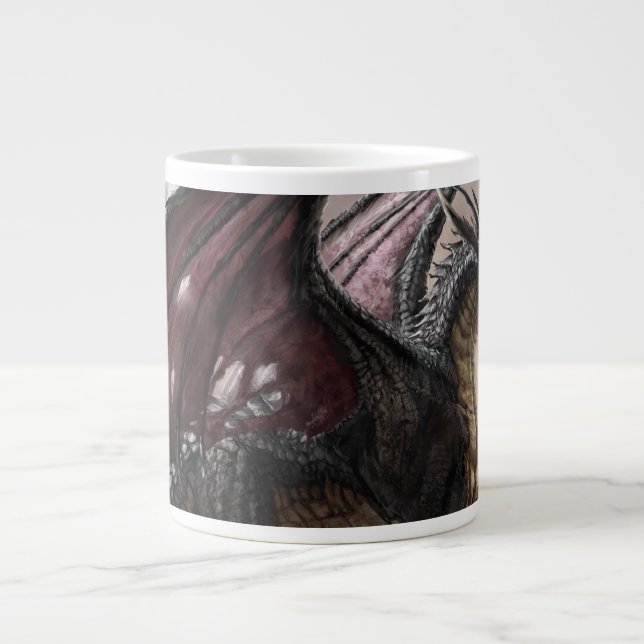 Dragon in Cave Jumbo Mugg (Framsidan)
