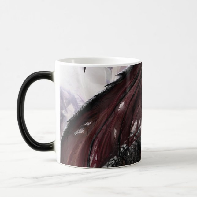 Dragon in Cave Magisk Mugg (Vänster)