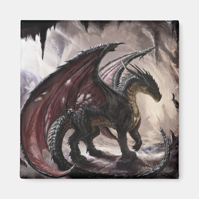 Dragon in Cave Magnet (Framsidan)