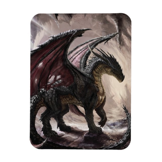 Dragon in Cave Magnet (Vertikal)