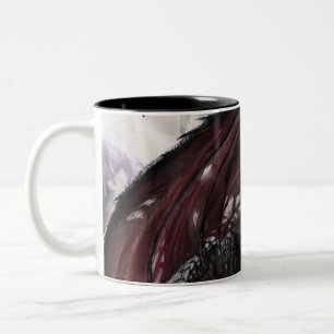Dragon in Cave Två-Tonad Mugg