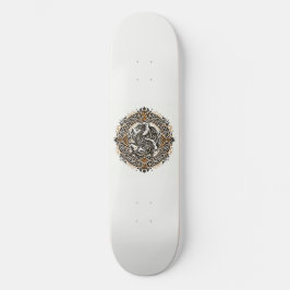Dragon in Circle Mini Skateboard Bräda 18,5 Cm