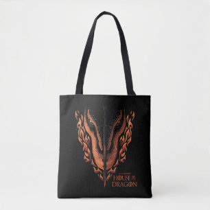 Dragon in Flames Behind Sword Tygkasse