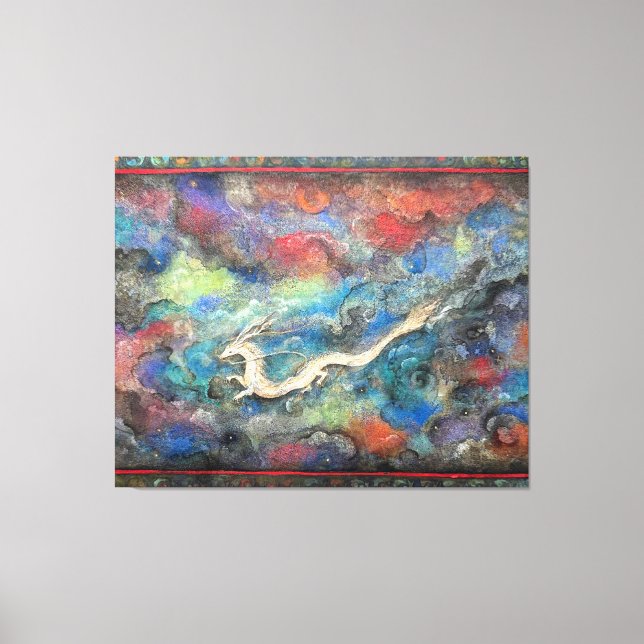 Dragon in the Clouds Canvastryck (Framsida)