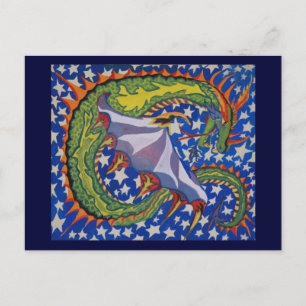 Dragon in the Stars Vykort