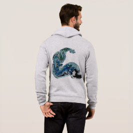 Dragon in the Waves – Abstract Ocean Energy T Shirt