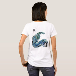 Dragon in the Waves – Abstract Ocean Energy T Shirt