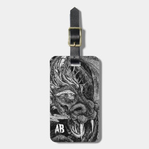 Dragon 'initialer bagagetapp 2 sidor bagagebricka