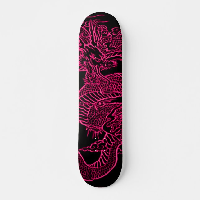Dragon Inslag Retro Skateboard Deck (Framsida)