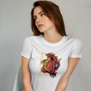 Dragon Japanskt monster Anime T Shirt