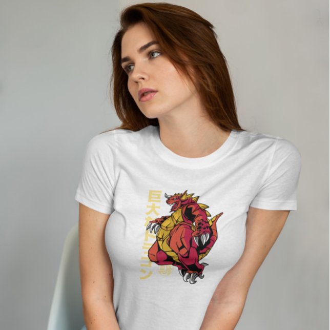 Dragon Japanskt monster Anime T Shirt (Skapare uppladdad)