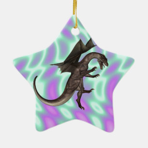 Dragon Julgransprydnad Keramik