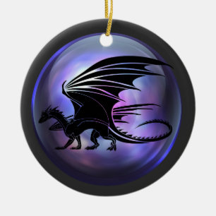 Dragon Julgransprydnad Keramik