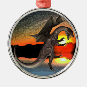 Dragon Julgransprydnad Metall