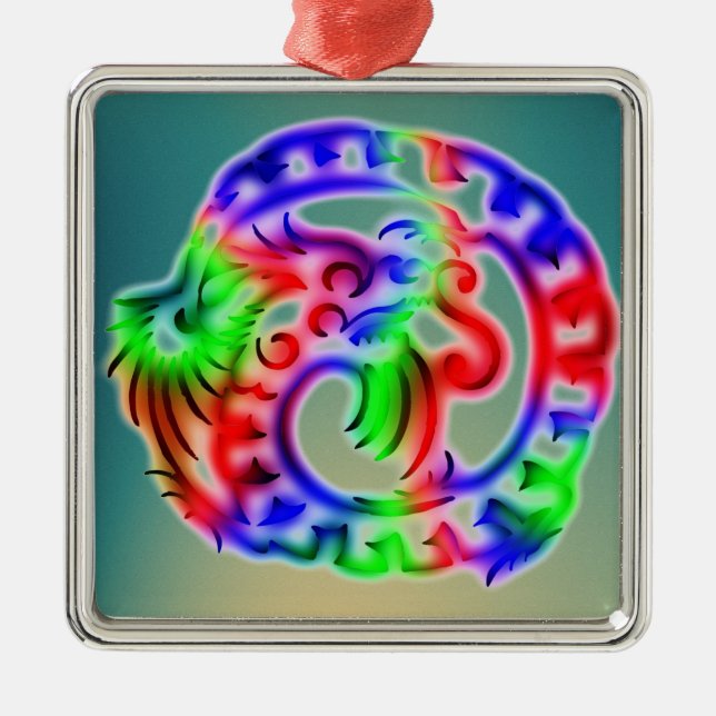 Dragon Julgransprydnad Metall (Framsidan)