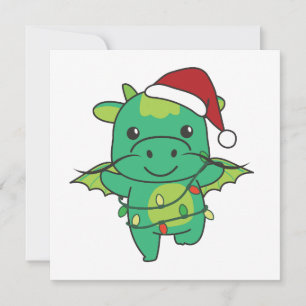Dragon julvinter Animals Dragon Julkort