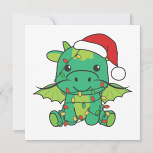 Dragon julvinter Animals Dragon Julkort